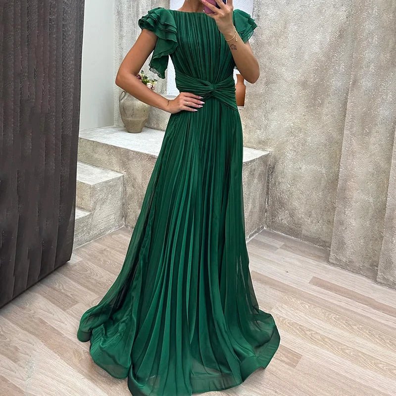 Rosa™ | Vestido de noche plisado