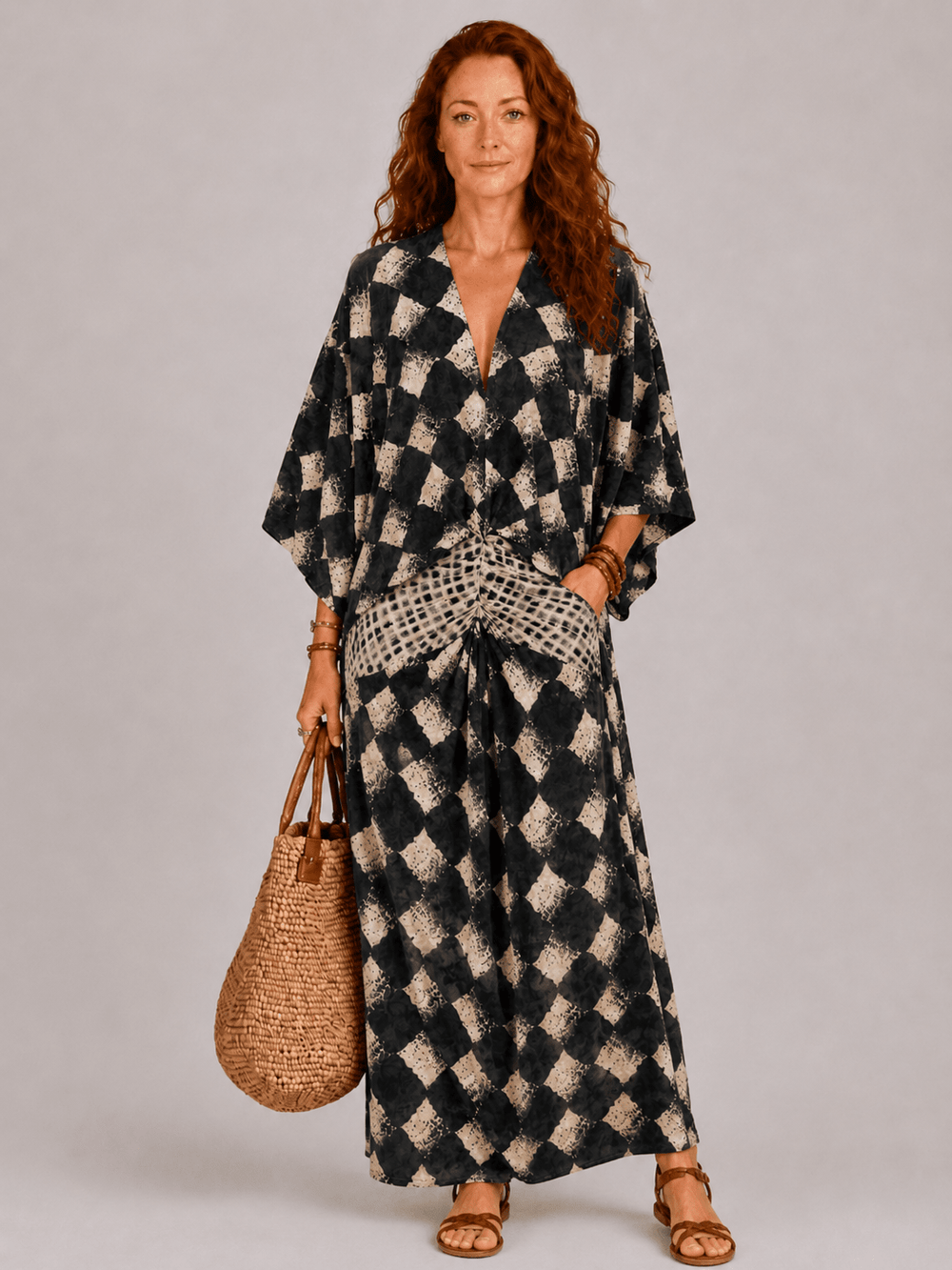 Maelia | Vestito a Mosaico Mediterraneo