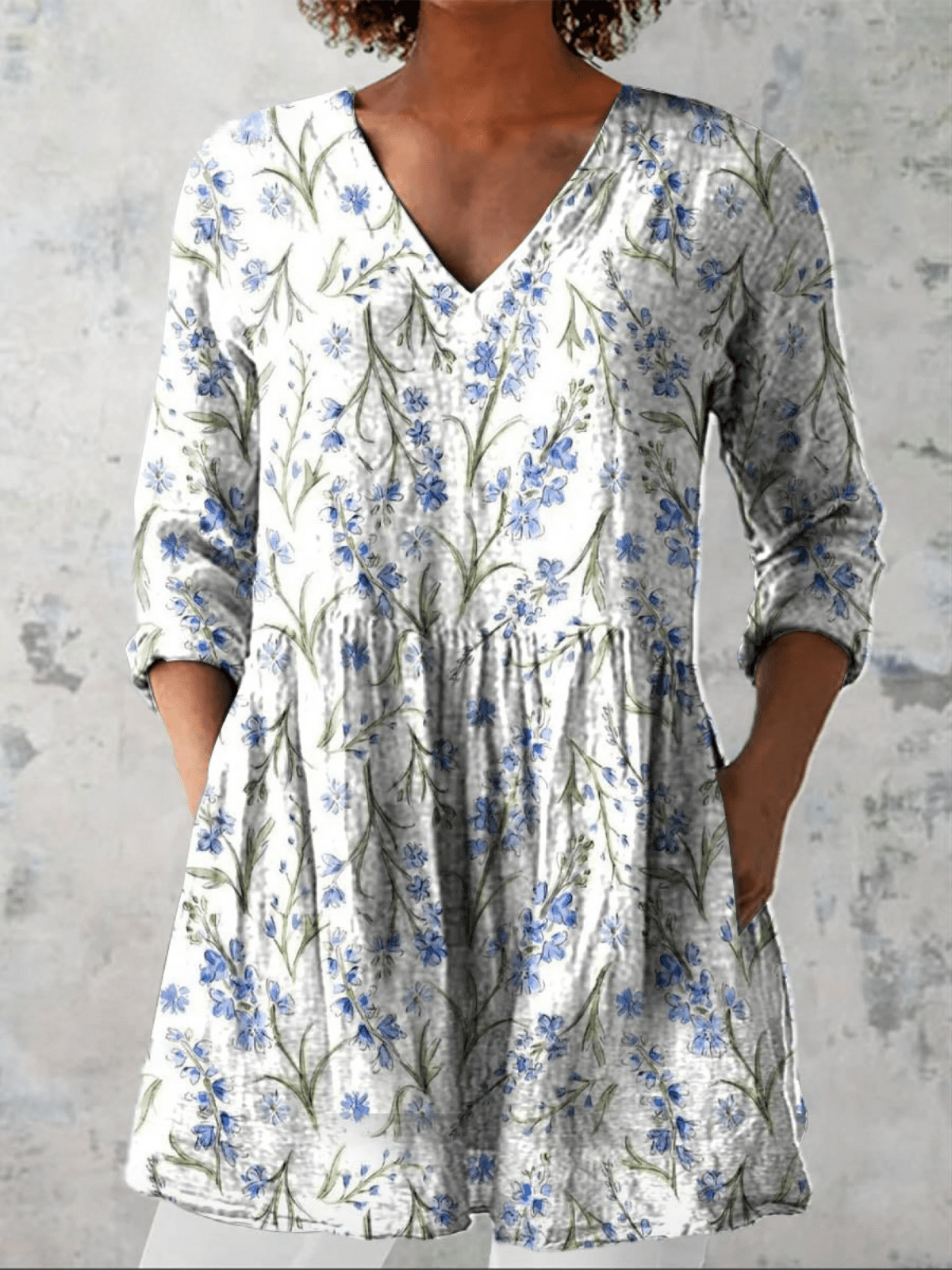 Manuela | Blusa larga de cuello en V