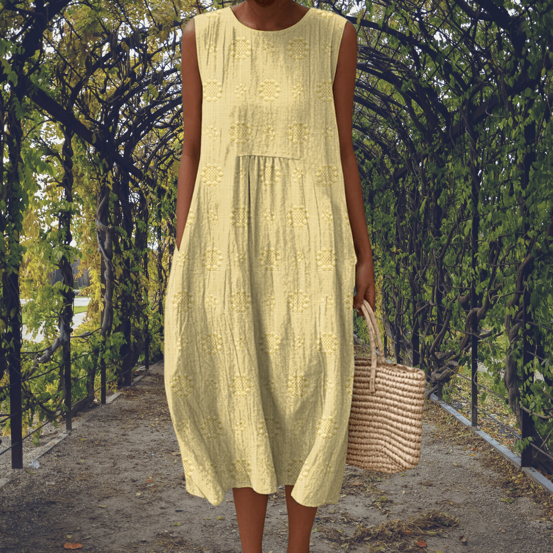 Anastasia | Vestido elegante sin mangas con bolsillos