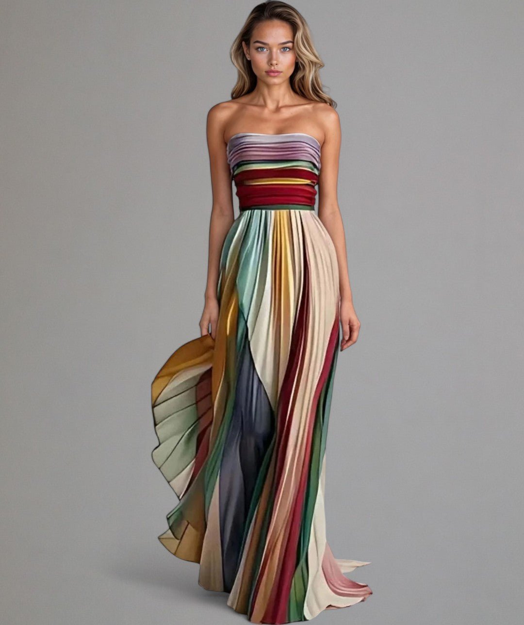 Tamara™ | Vestido evasé sin tirantes