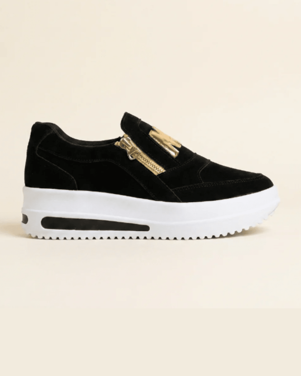 Alicia - Zapatillas cómodas con cremallera