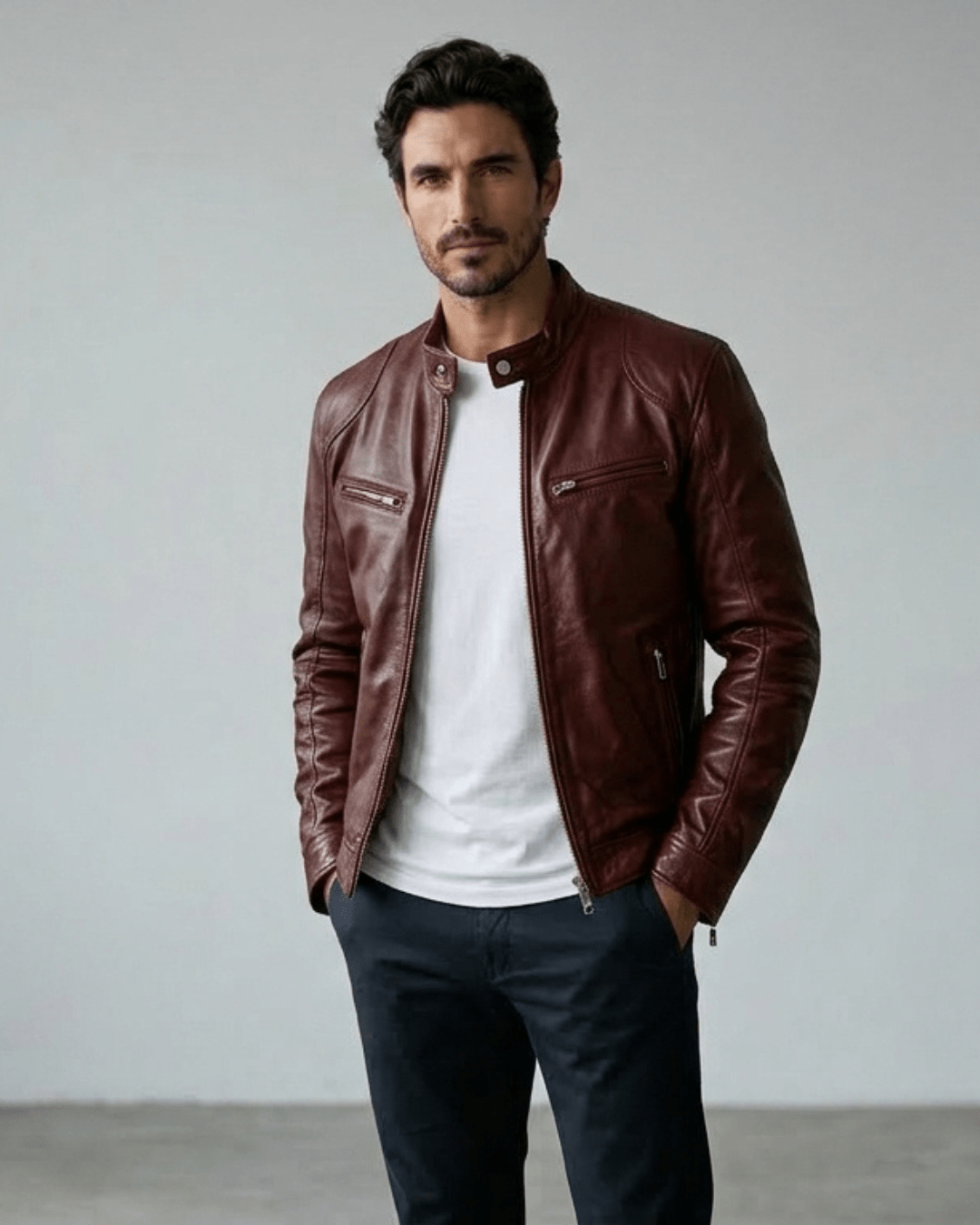 CHAQUETA CUERO - Camila Fashions