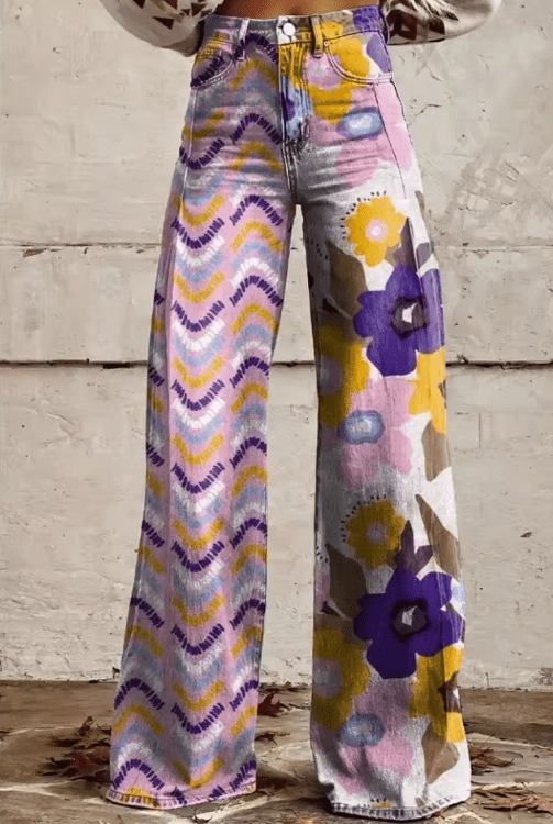 Isadora – Pantalones boho de flores