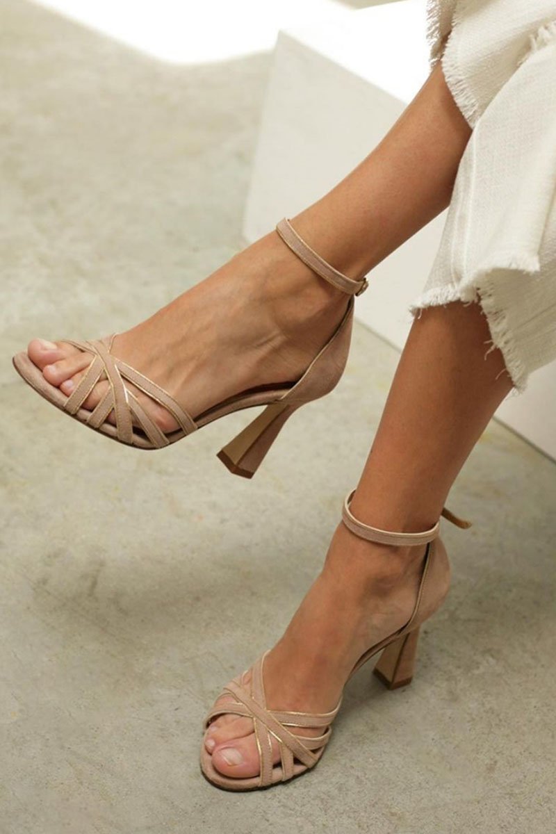 Victoria™ | Tacones finos de punta redonda patchwork