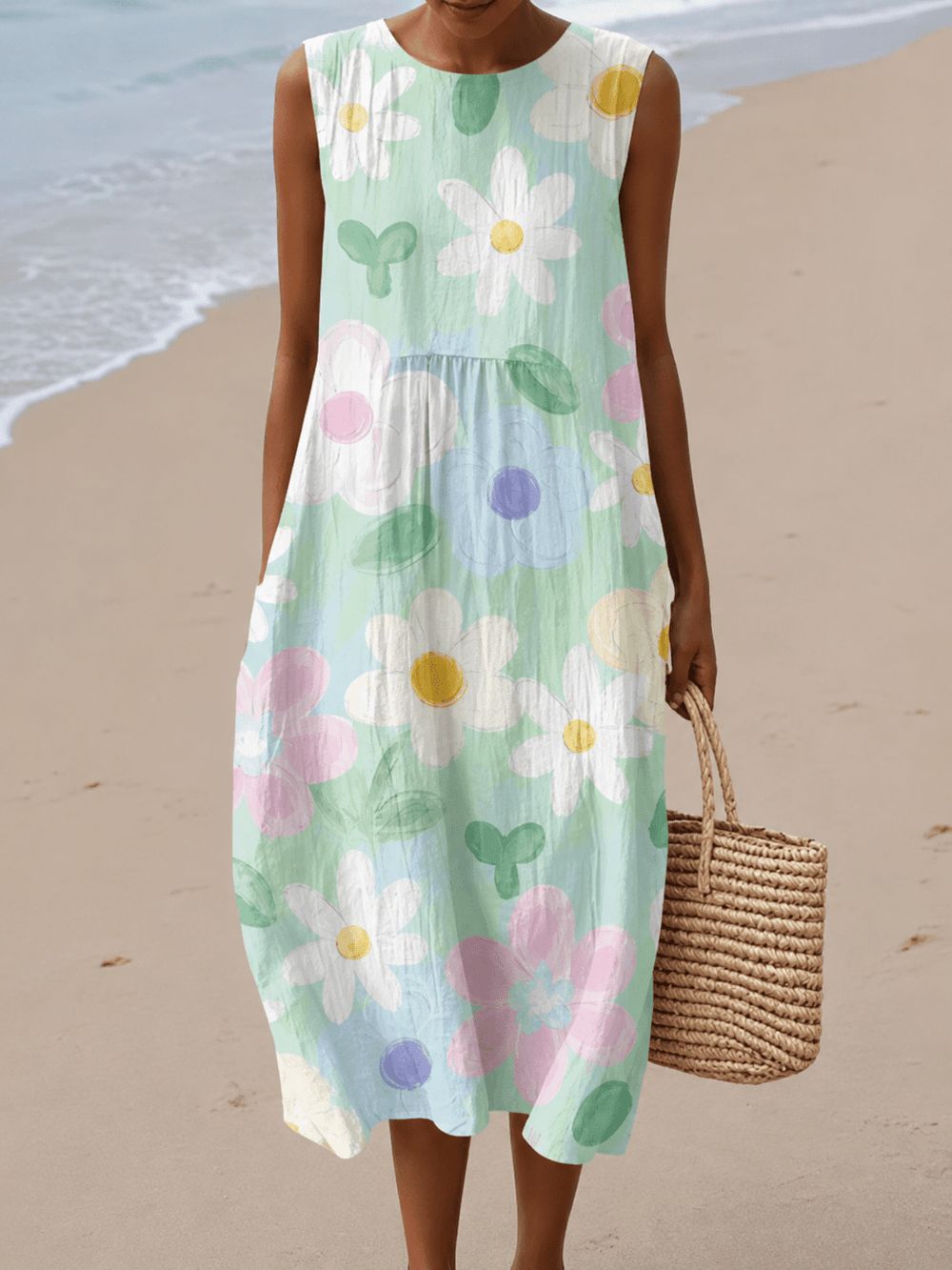 Erin™ Midi Dress Pastel Blossom