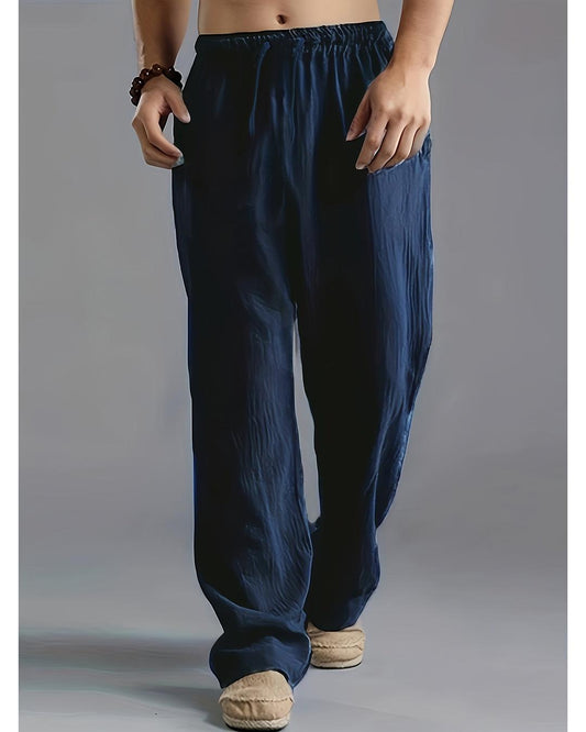 Mateo – Pantalones de lino para hombre - Camila Fashions