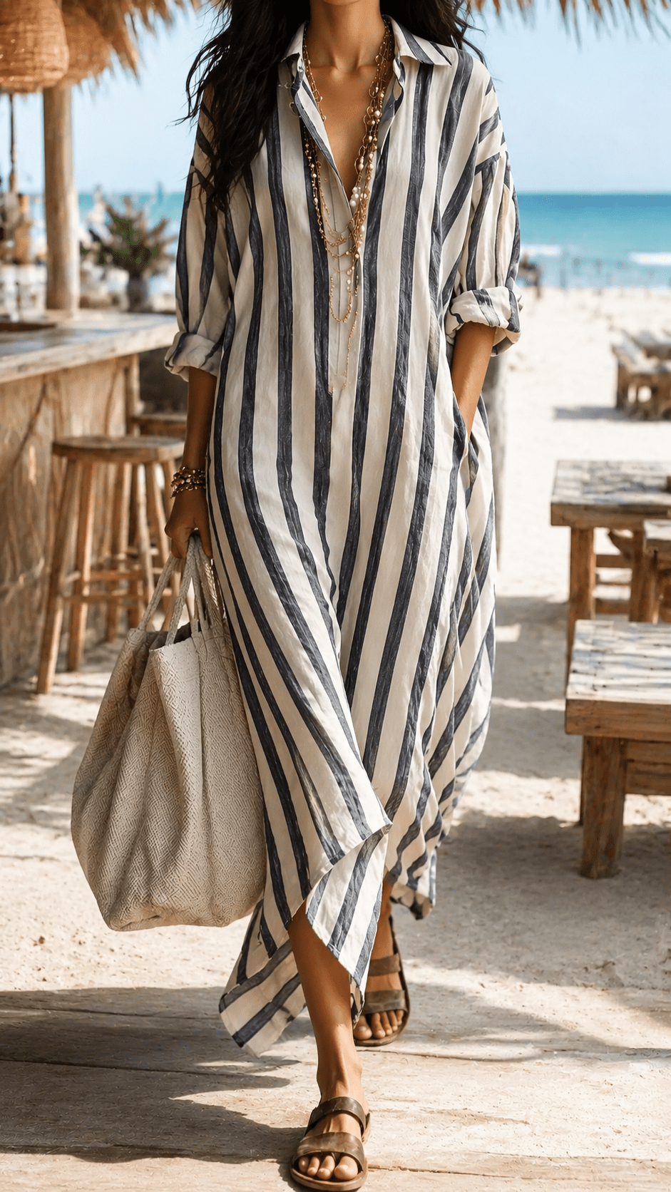 Mediterranean Dress | Printed Maxi for Coastal Days