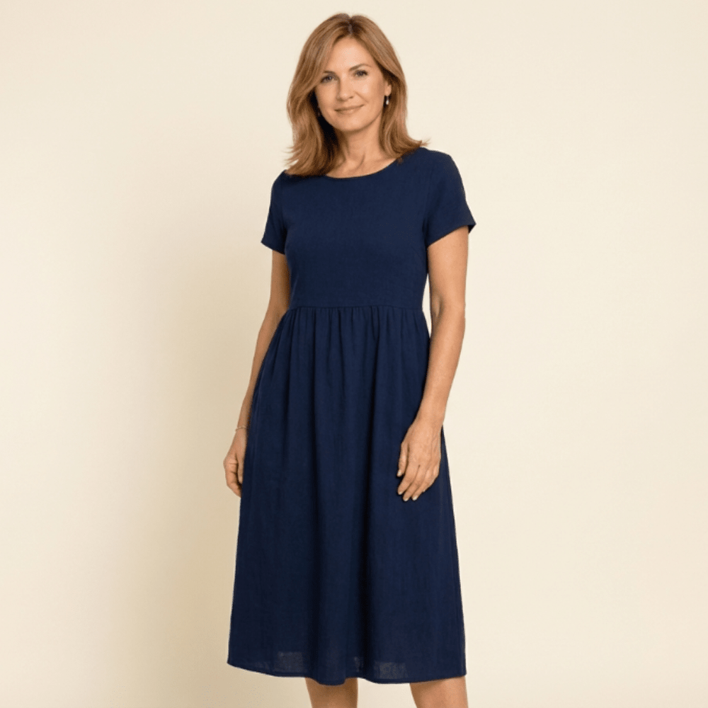 Gabriela - Vestido midi fluido de elegancia atemporal