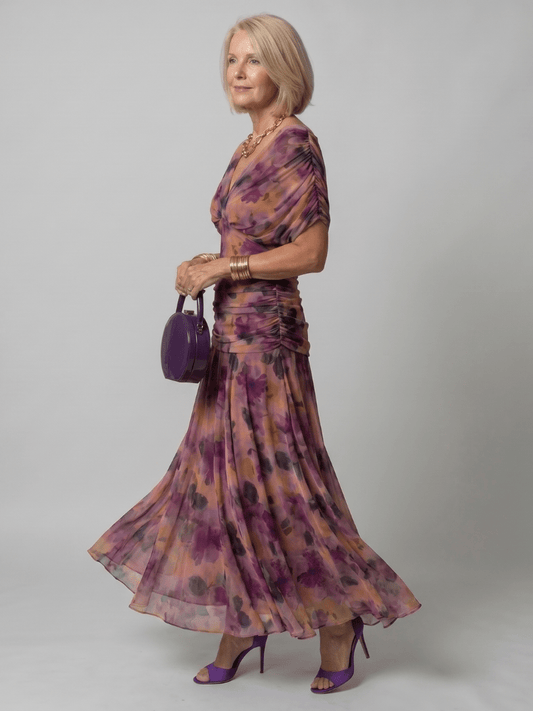 Calen | Vestido midi con hombros descubiertos
