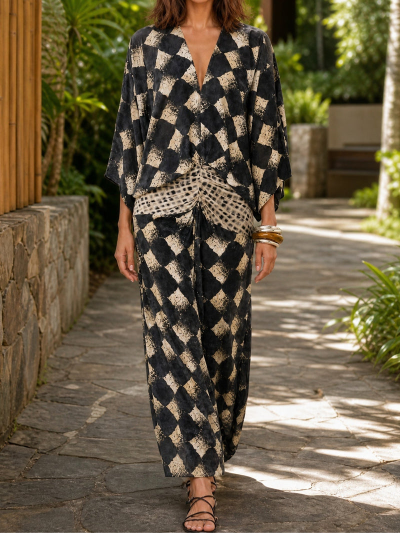 Maelia | Mediterranean Mosaic Dress