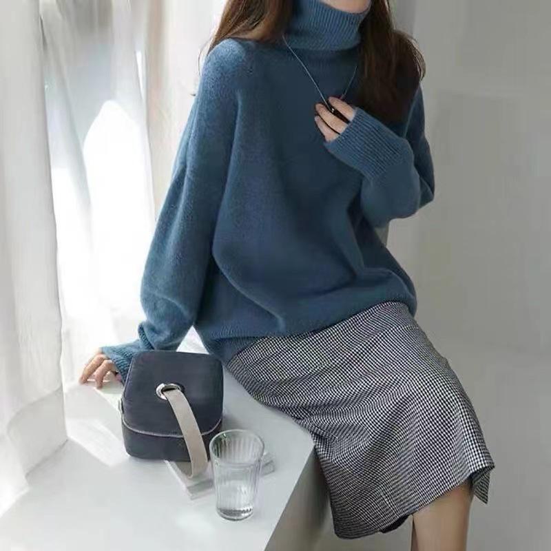 Elena - Jersey de cuello alto elegante