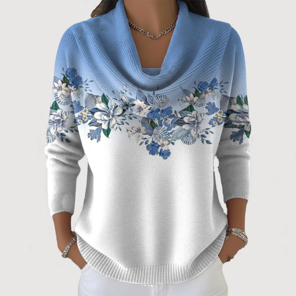 Alba | Maglione Dolcevita Floreale