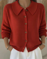 Vega | Cardigan con Colletto a Camicia