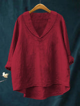 Hortense | Flowing V-neck Blouse