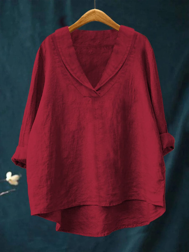 Hortense | Flowing V-neck Blouse