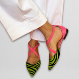 Fernanda | Ballerine Zebrate con Cinturino