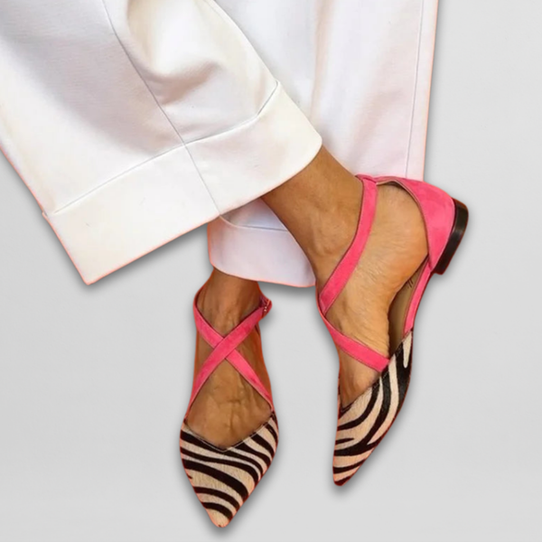 Fernanda | Ballerine Zebrate con Cinturino