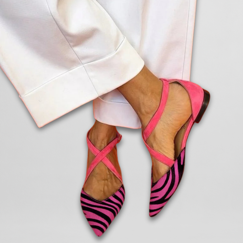 Fernanda | Ballerine Zebrate con Cinturino
