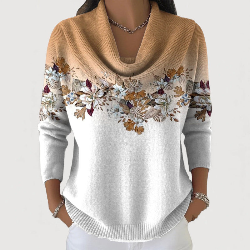 Alba | Maglione Dolcevita Floreale