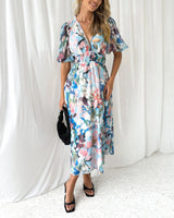 Celine | Abito Femminile con Motivo Floreale