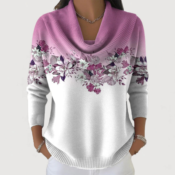Alba | Maglione Dolcevita Floreale
