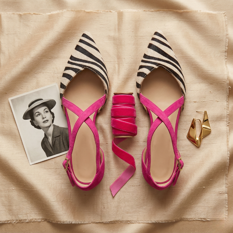 Fernanda | Ballerine Zebrate con Cinturino