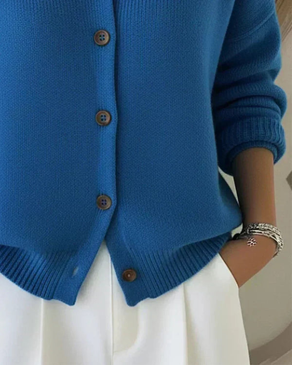Vega | Cardigan con Colletto a Camicia
