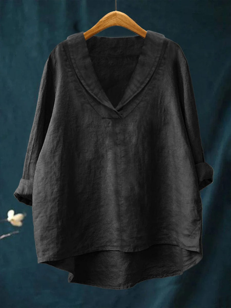 Hortense | Flowing V-neck Blouse