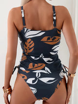 Maia - Tankini con estampado tropical de hojas