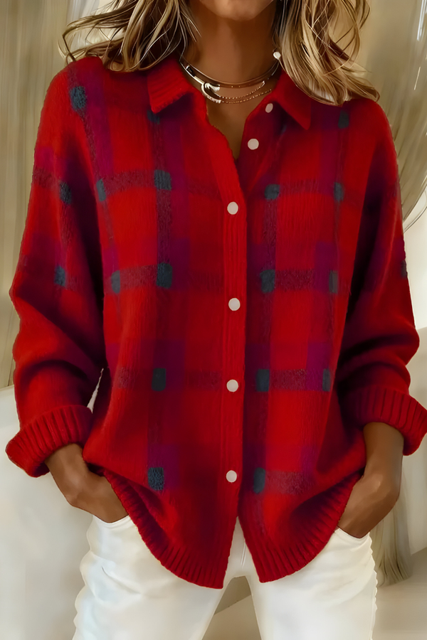 Candela | Cardigan a Quadri
