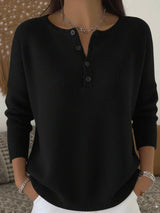 Helena | Maglione Henley con Bottoni