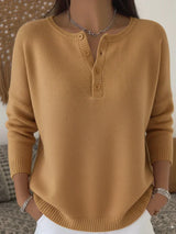 Helena | Maglione Henley con Bottoni
