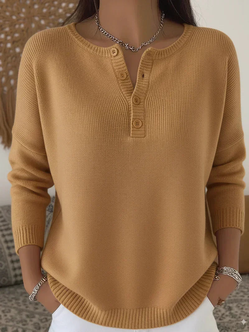 Helena | Maglione Henley con Bottoni