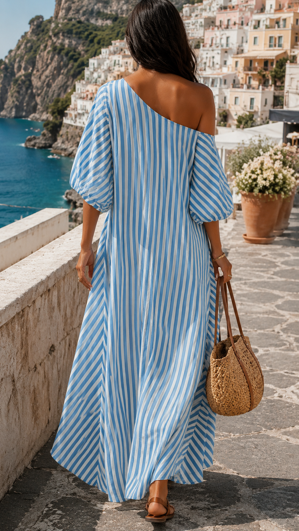 Amalfi Dress | Elegant Maxi with Coastal Ease