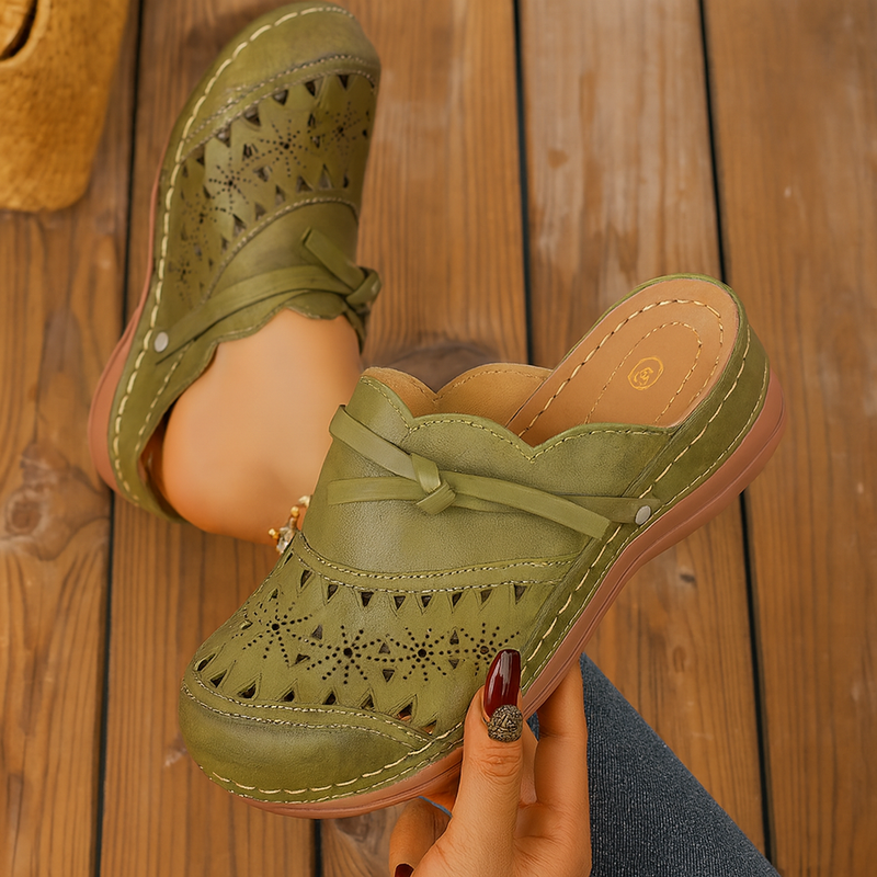 Amelia - Zuecos cómodos con diseño artesanal