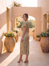 Antonella | Vestito elegante in tessuto leggero e fluido