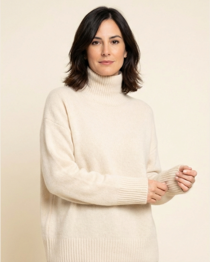 Elena - Jersey de cuello alto elegante