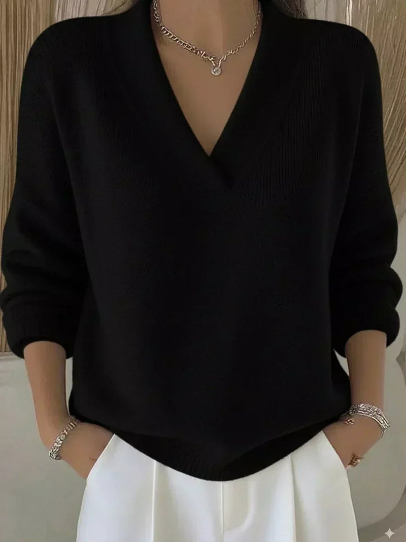 Violeta | Maglione Scollo a V Rilassato