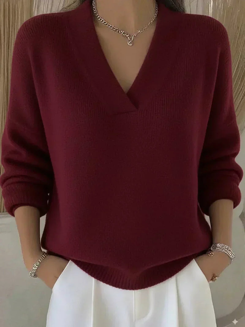 Violeta | Maglione Scollo a V Rilassato