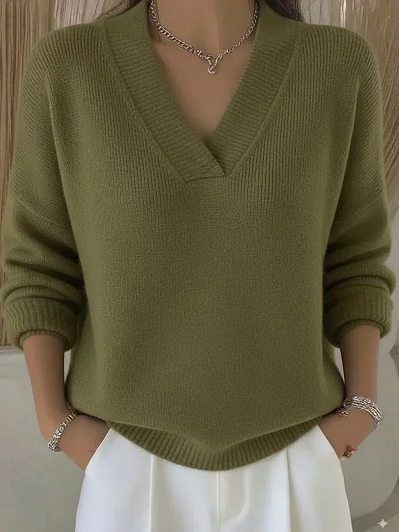 Violeta | Maglione Scollo a V Rilassato