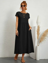Gabrielle™ — Flowy Midi Dress, Timeless Elegance