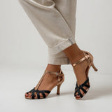 Amélia™ — Braided Stiletto Sandals, Retro Feminine Elegance