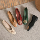 Orchard™ | Ballerine in Pelle con Punta Quadrata