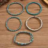Maelia - Elegante pulsera de varias vueltas en turquesa