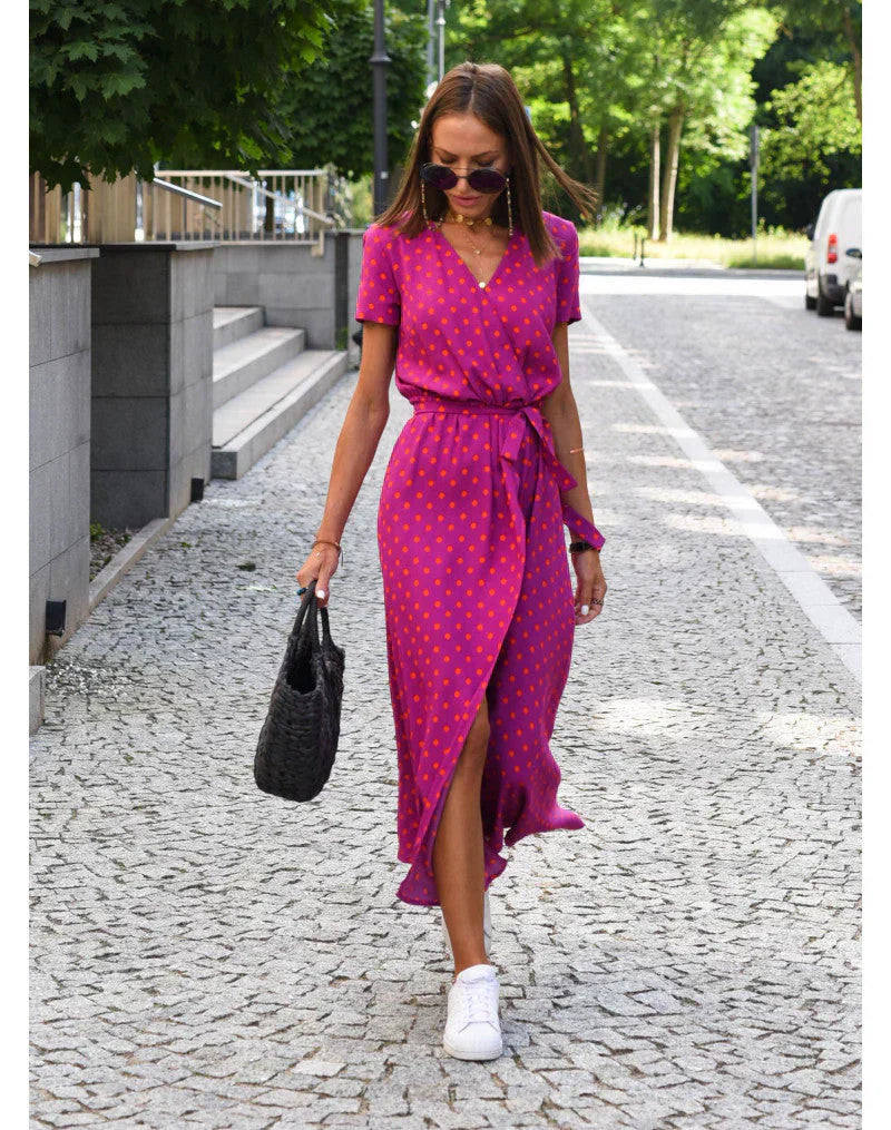Julia | Elegante vestido con escote en V y corte que realza la figura