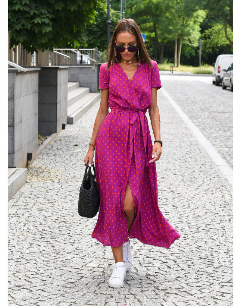 Julia | Elegante vestido con escote en V y corte que realza la figura