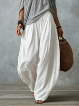 Luna | An off-the-shoulder top and flowing trousers