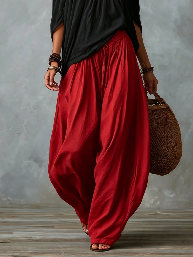 Luna | An off-the-shoulder top and flowing trousers
