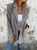 Teresa - Blazer elegante a cuadros